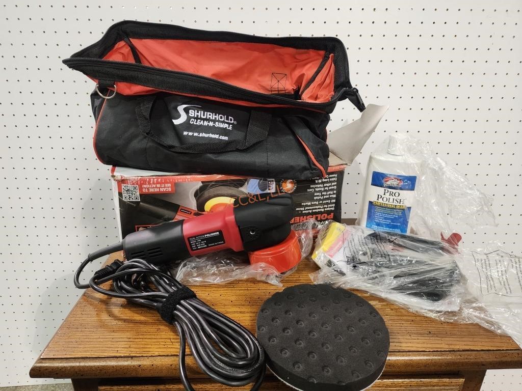 New Dual Action Polisher in Bag w/ Accessories