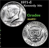 1971-d Kennedy Half Dollar 50c Grades GEM+ Unc