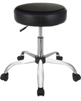 LEATHER BAR STOOL CHAIR WITH WHEELS WHITE 13 INCH