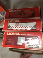 3 LIONEL CARS