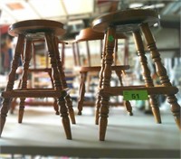 Pair of Wooden Stools