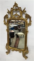 Great Old Fancy Gold Gilded Mirror 29inx56in