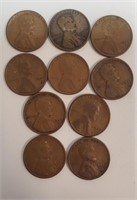 (10) 1927 S Wheat Pennies