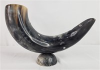 Polished Horn on Stand