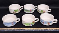 CAMBELL SOUP Ceramic Bowls x6