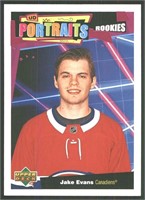 Insert RC Jake Evans Montreal Canadiens