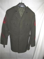 USMC Military Uniform Jacket - Size 41 Small