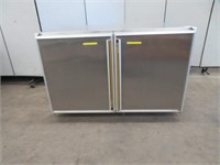 APPROX. 4' SILVER KING STAINLESS STEEL FREEZER