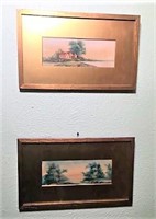 Framed Watercolor Landscapes Lot of 2
