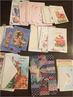 VERA BRADLEY JOURNAL & VINTAGE GREETING CARDS, MOS