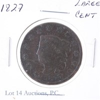 1827 Coronet Head Large Cent