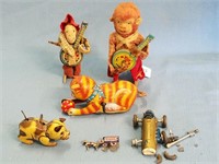 Large Lot Of 6 Vintage Windup Toys