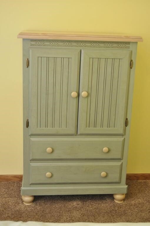 Country Style Wood Armoire