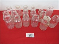 (17 Jars) Mason jars including Ball, Moms, Magic