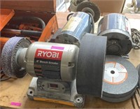 Lot of 3 Motors with grinding wheels.