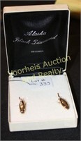 Alaska Black Diamond clip earrings