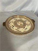 TEMPTATIONS OLD WORLD DINNER PLATE AND STAR BASKET