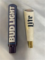 BUD LIGHT AND MILLER LITE BEER TAPS