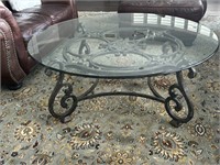 Bernhardt Fine Iron Fleur Style Coffee Table