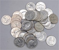 (8) Washington Silver Quarters, and (32) Clad