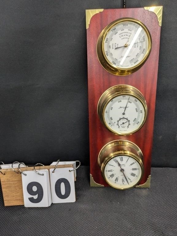 Jerger Barometer, Thermometer & Clock