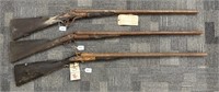 (3) Antique Shotguns