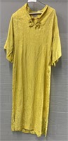 1930s-40s Pure Silk Yellow Tunic