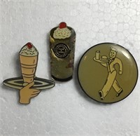 Vintage Steak & Shake Steak burger Milkshake Pin