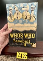 1948 Who's Who Baseball Magazine - Has Wear