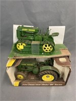 (2) 1:16 Scale John Deere Toy Tractors