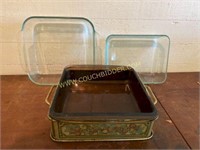 Square Pyrex Baking Dishes