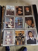 FOLDER OF BEATLES/ AMERICAN BAND STAND + CARDS