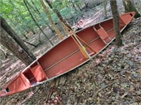 Canoe 16'x 3' Fiberglass W/ 2 Paddles