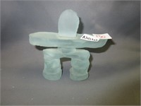 Frosted Glass Inukshuk
