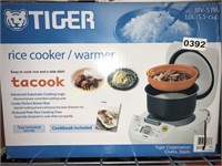 TIGER $199 RETAIL RICE COOKER/WARMER