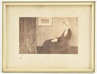 After J.M. Whistler 'Mother' Monochrome Litho