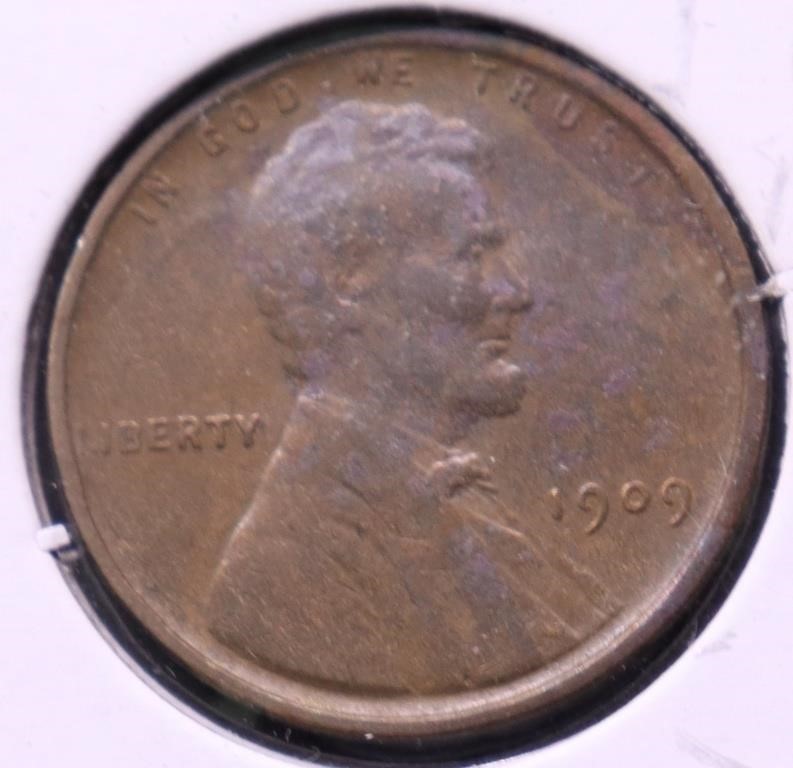 1909 VDB LINCOLN CENT XF