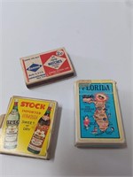 Lot.of Variois Match Adv. and Small Playing Cards