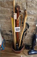 Collection of Walking Sticks and Canes