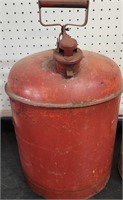 Two VTG Metal Fuel cans 5 Gal & 1 Gal