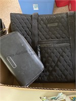 Box of Vera Bradley purses, make up cases and