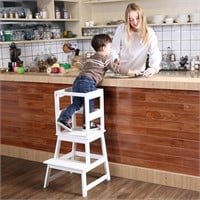 SDADI Kids Kitchen Step Stool w/ Safety Rail