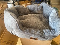 Small grey dog bed
