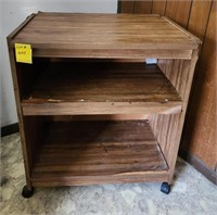 cabinet with casters, glade and disinfectant spray