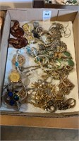 Box of Vintage jewelry