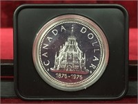 1976 Liberty of Parliament Canada Silver Dollar
