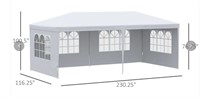 Large 20' x 10' Gazebo Canopy Party Tent