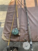 2 fly fishing rods& reels