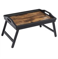 ($36) SONGMICS Bed Tray Table with Bamboo