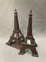 (2) Cast Metal Eiffel Towers